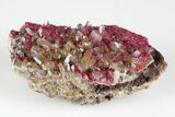 Roselite and Calcite Crystal Association - Aghbar Mine, Morocco #184217-1